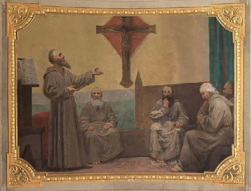 Sant'Egidio predica ai monaci